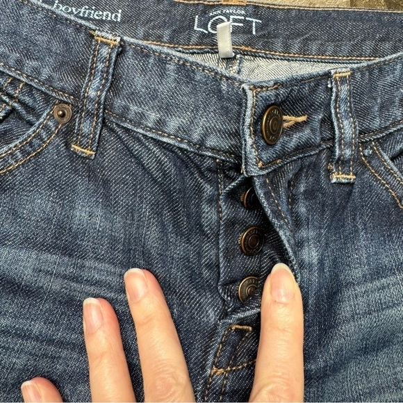 Loft Distressed Boyfriend Jean size 25/0 - Picture 4 of 13